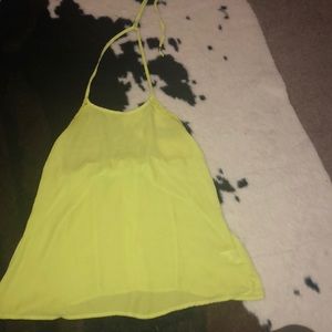 Dillard’s- Lime Green Halter Too